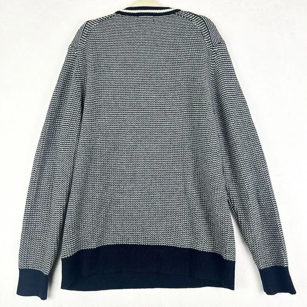 Brooks Brothers Merino Wool Birdseye Sweater Size XXL Fisherman Preppy Classic